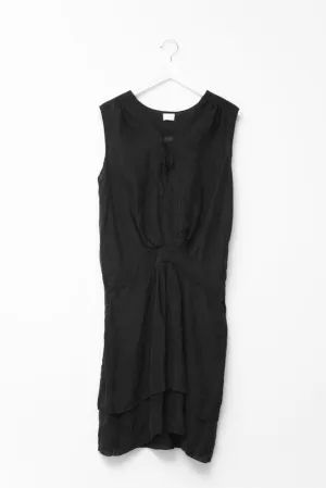 0665_LALA BERLIN BLACK SILK DRESS