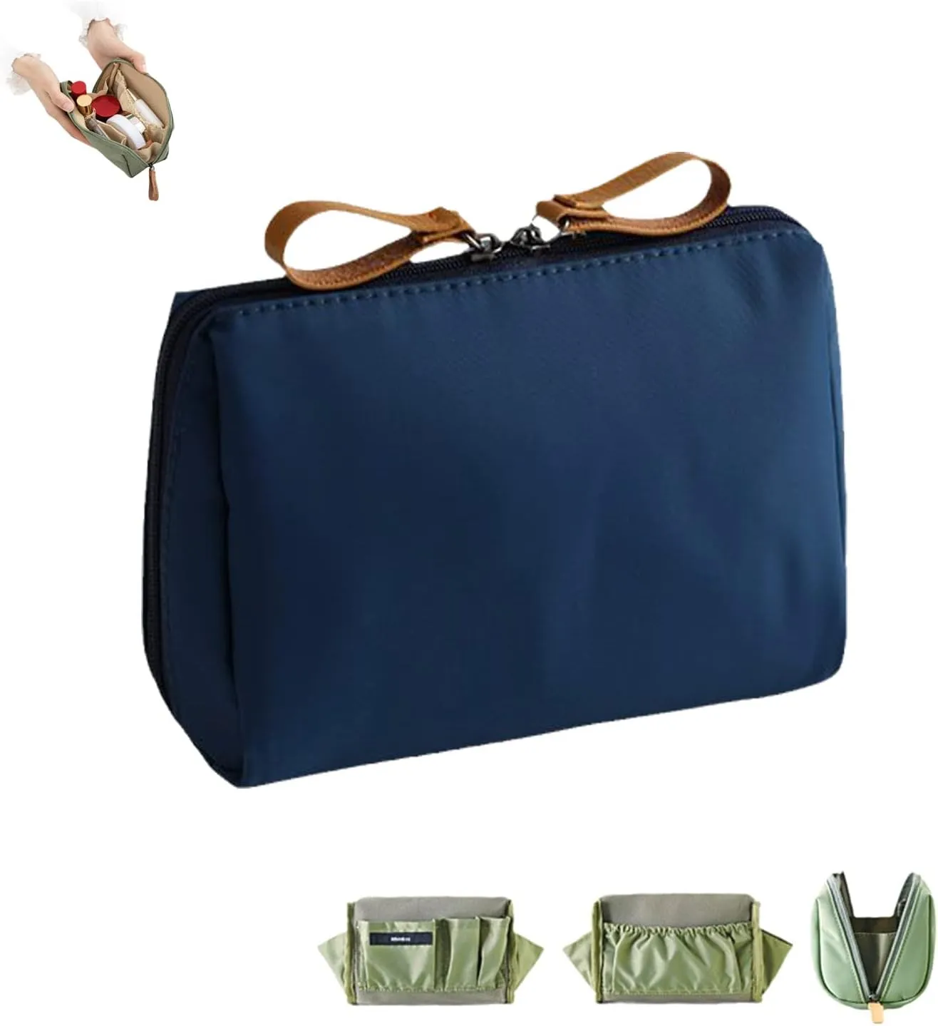 2023 Travel Makeup Pouch For Women, Portable Mini Waterproof Travel Makeup Bag Clutch Bags, Large-capacity Multifunctional Cosmetic Pouch Makeup Organizer Bag Toiletry Bags For Outdoor.
