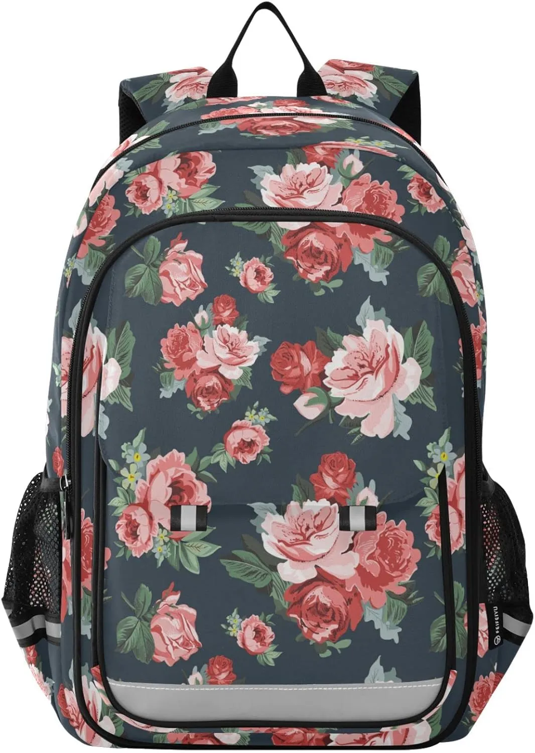ALAZA Vintage Rose Repeat Casual Backpack Bag Travel Knapsack Bags