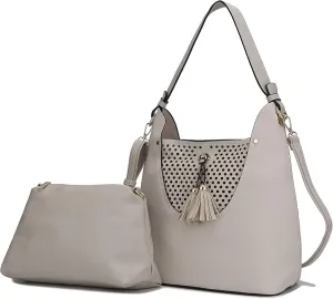 Amara Lightweight Hobo Shoulder Bags Bag Top-Handle Purse For Ladies by Mia K.