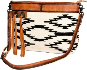 American Darling ADBG1035B Cross Body Hair-On Genuine Leather women bag western handbag purse