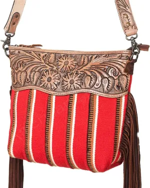 American Darling Cross Body Hand Tooled Saddle Blanket Genuine Leather Western Women Bag Handbag Purse | Crossbody Bag for Women |Cute Crossbody Bag | Crossbody Purse