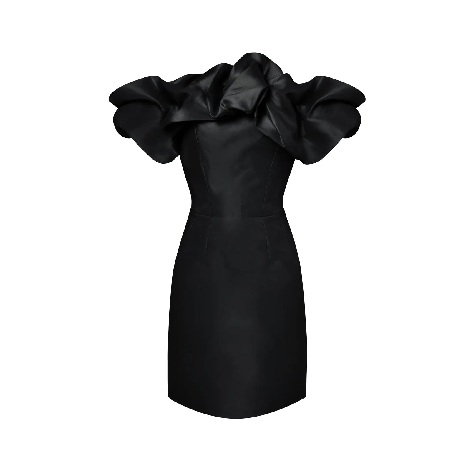 Black Ruffled Dress