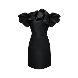 Black Ruffled Dress