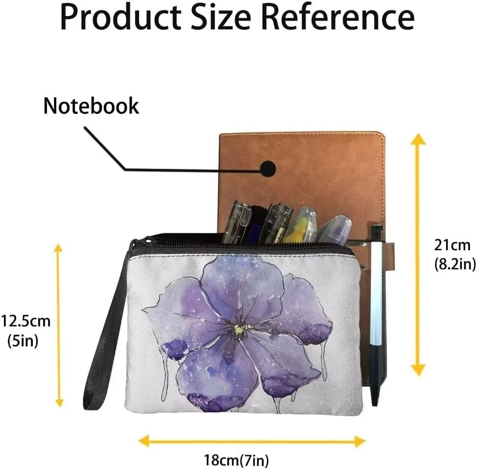 Blue Marble Coin Purse for Women Large Capacity Change Purse Wallets Zipper Bags Fashion Toiletry Kit Handy Bags