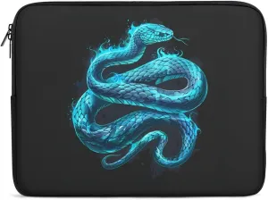 Blue Snake Splash Personalized Laptop Bag Business Casual Laptop Cases Slim Computer Bag Briefcase