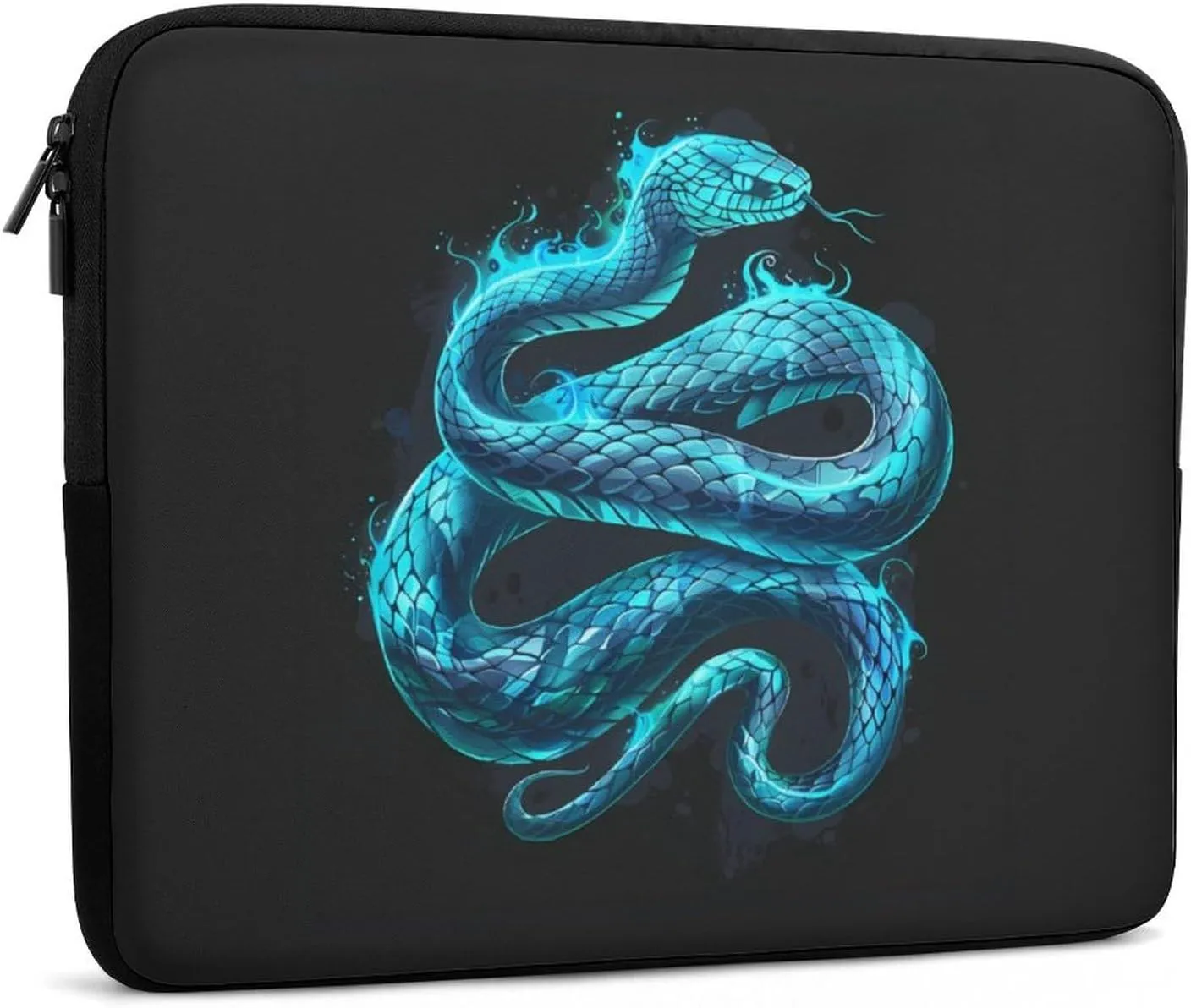 Blue Snake Splash Personalized Laptop Bag Business Casual Laptop Cases Slim Computer Bag Briefcase