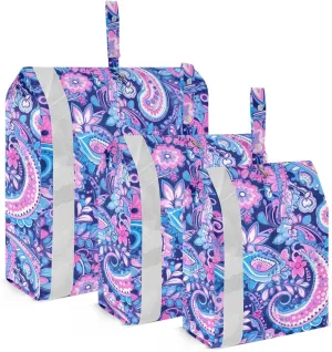 Boho Paisley Flower Packing Cubes for Travel 3 Set Packing Travel Organizer Cubes Luggage Organizer Bags for Suitcase