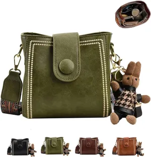Bootara Bucket Bag, Vintage Fashion Bag with Adjustable Wider Shoulder Strap, Spacious Travel for Women