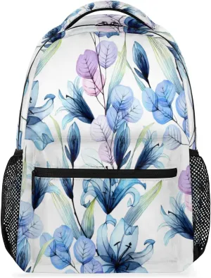 Brilliant Flowers Travel Laptop Backpacks Lightweight Travel Hiking Camping Casual Daypack Backpack for Men Women Adults