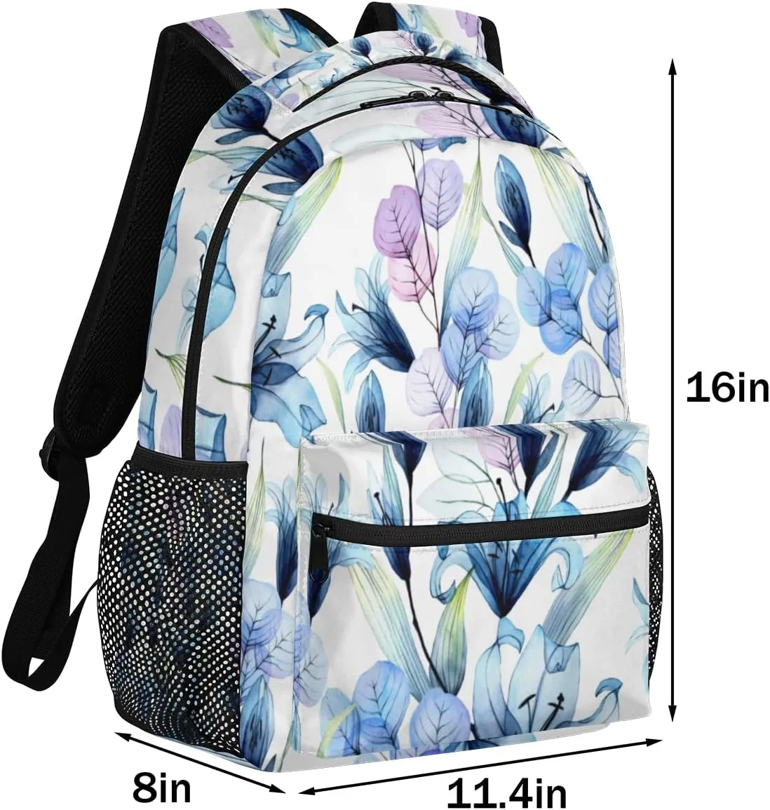 Brilliant Flowers Travel Laptop Backpacks Lightweight Travel Hiking Camping Casual Daypack Backpack for Men Women Adults