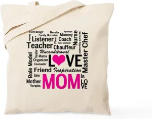 CafePress Do It All Mom, Mother's Day, Birthday Tote Bag Natural Canvas Tote Bag, Reusable Shopping Bag