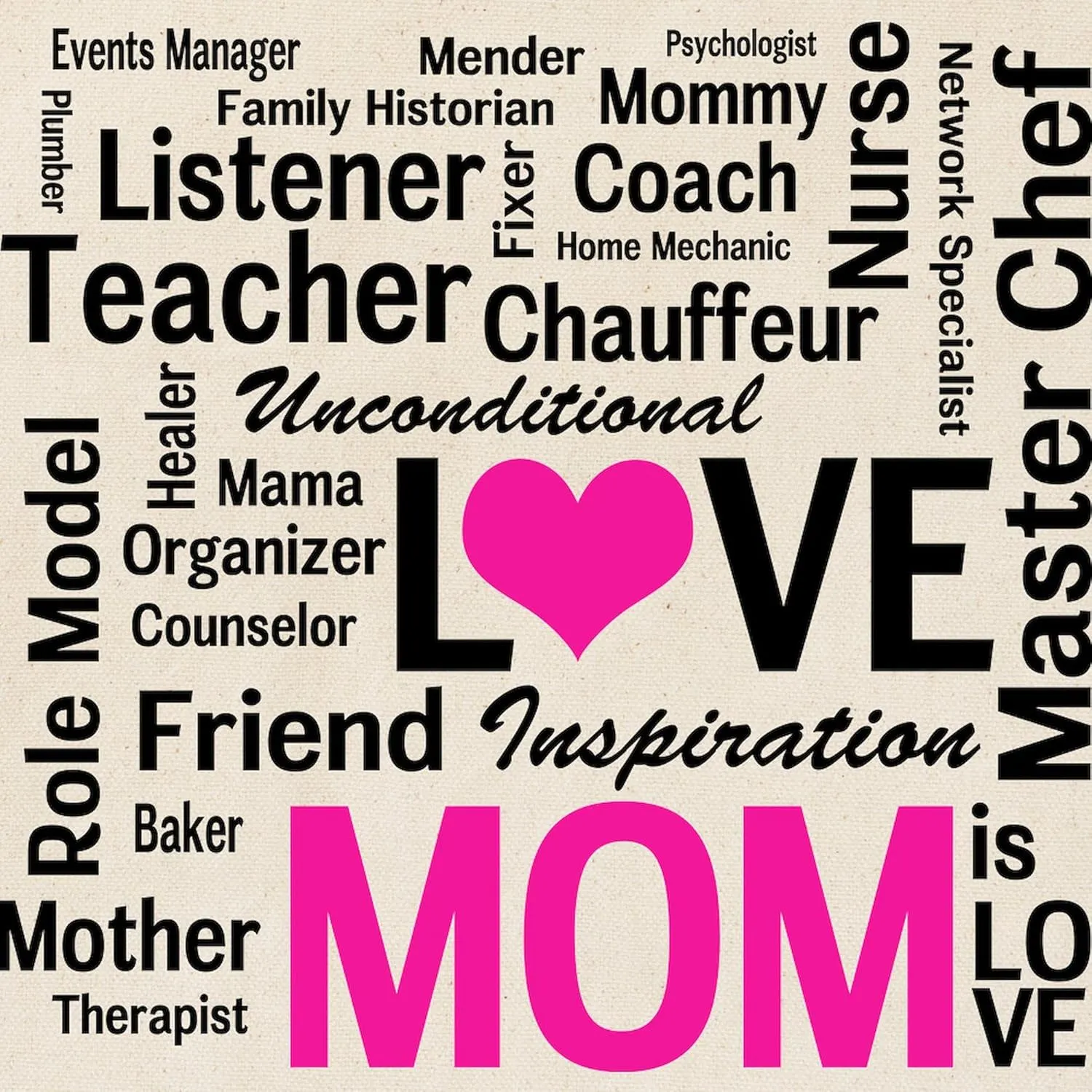 CafePress Do It All Mom, Mother's Day, Birthday Tote Bag Natural Canvas Tote Bag, Reusable Shopping Bag