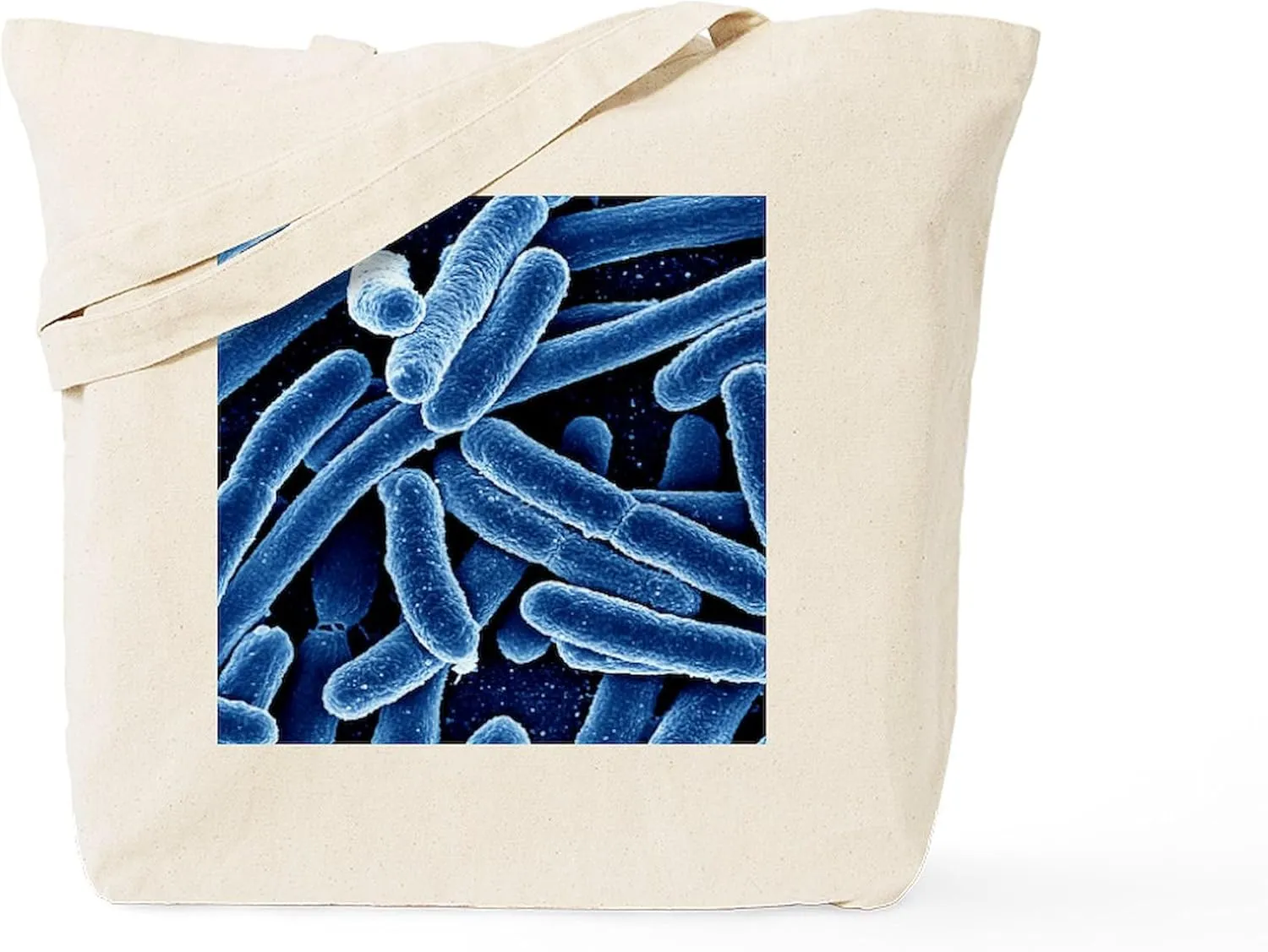CafePress Escherichia Coli Bacteria, SEM Tote Bag Natural Canvas Tote Bag, Reusable Shopping Bag