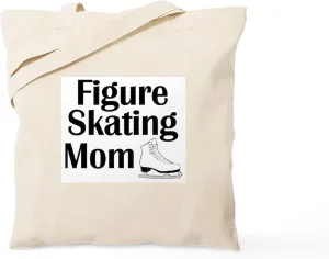 CafePress Figure Skating Mom Tote Bag Natural Canvas Tote Bag, Reusable Shopping Bag