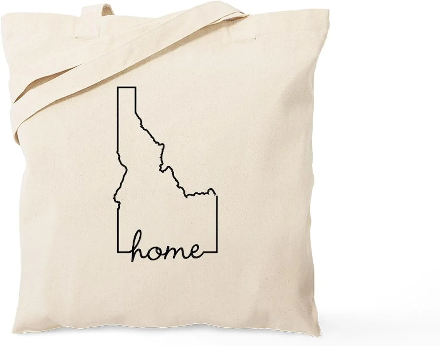 CafePress Idaho Home Tote Bag Natural Canvas Tote Bag, Reusable Shopping Bag