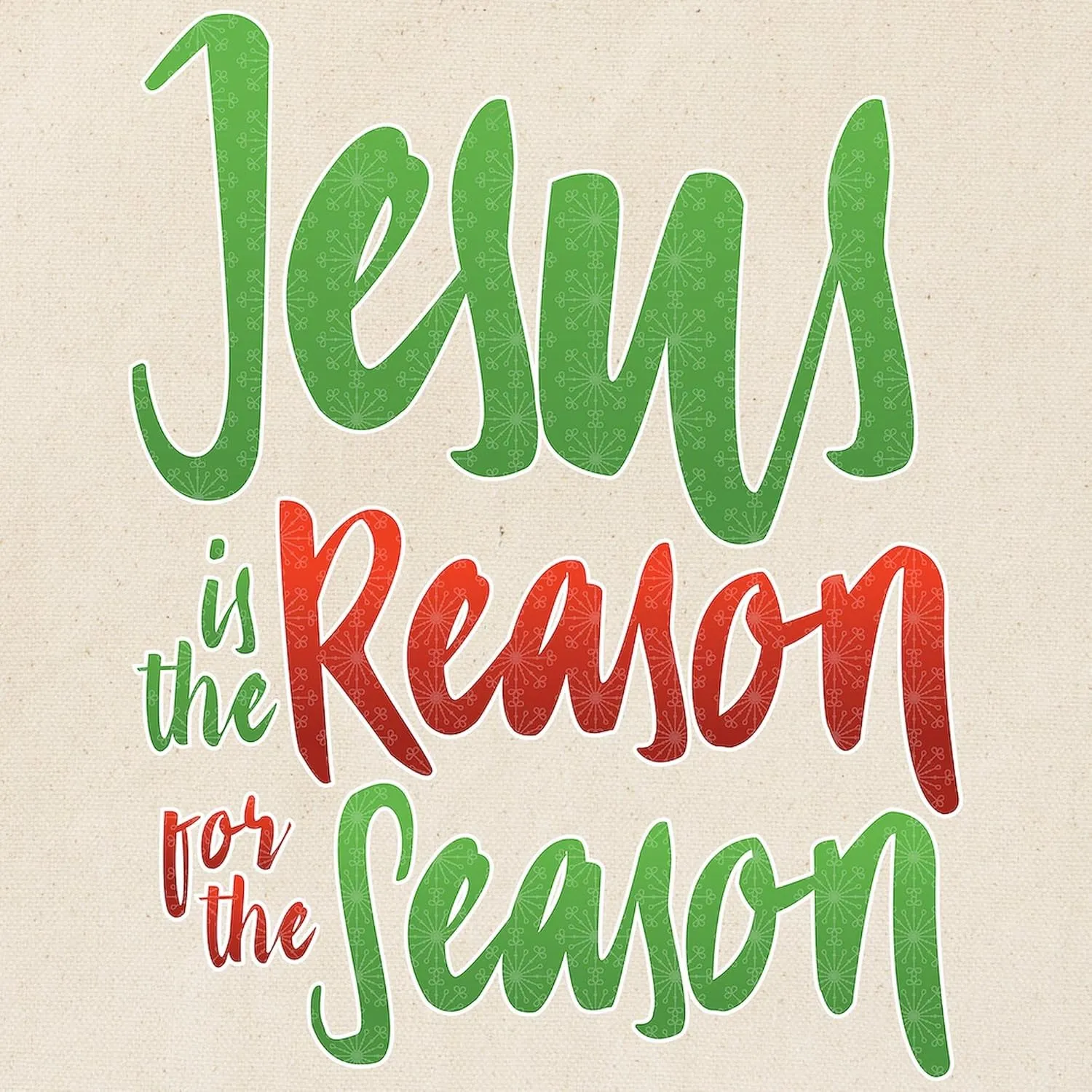 CafePress Jesus Is The Reason Tote Bag Natural Canvas Tote Bag, Reusable Shopping Bag