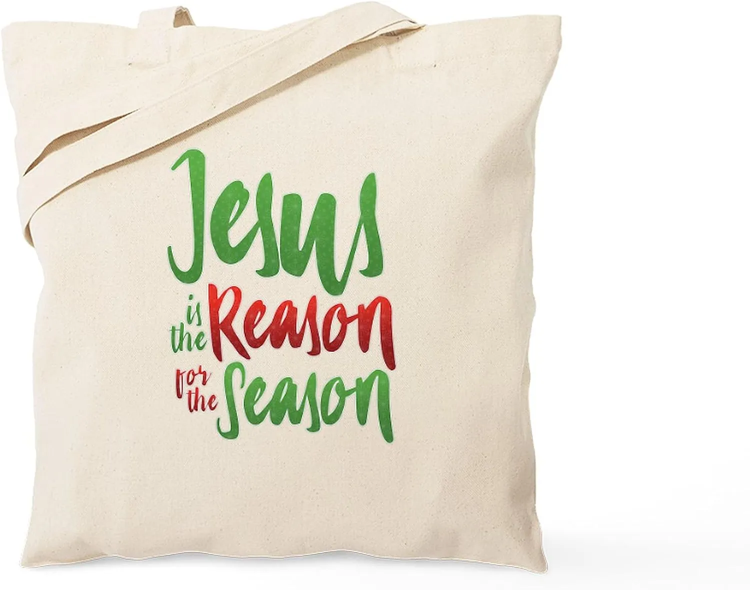 CafePress Jesus Is The Reason Tote Bag Natural Canvas Tote Bag, Reusable Shopping Bag