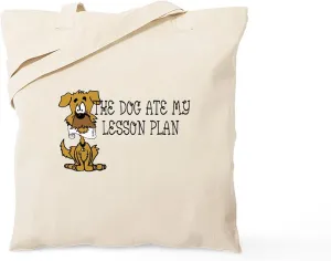 CafePress Lesson Tote Bag Natural Canvas Tote Bag, Reusable Shopping Bag