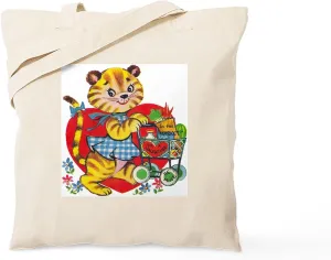 CafePress Market' Tote Bag Natural Canvas Tote Bag, Reusable Shopping Bag