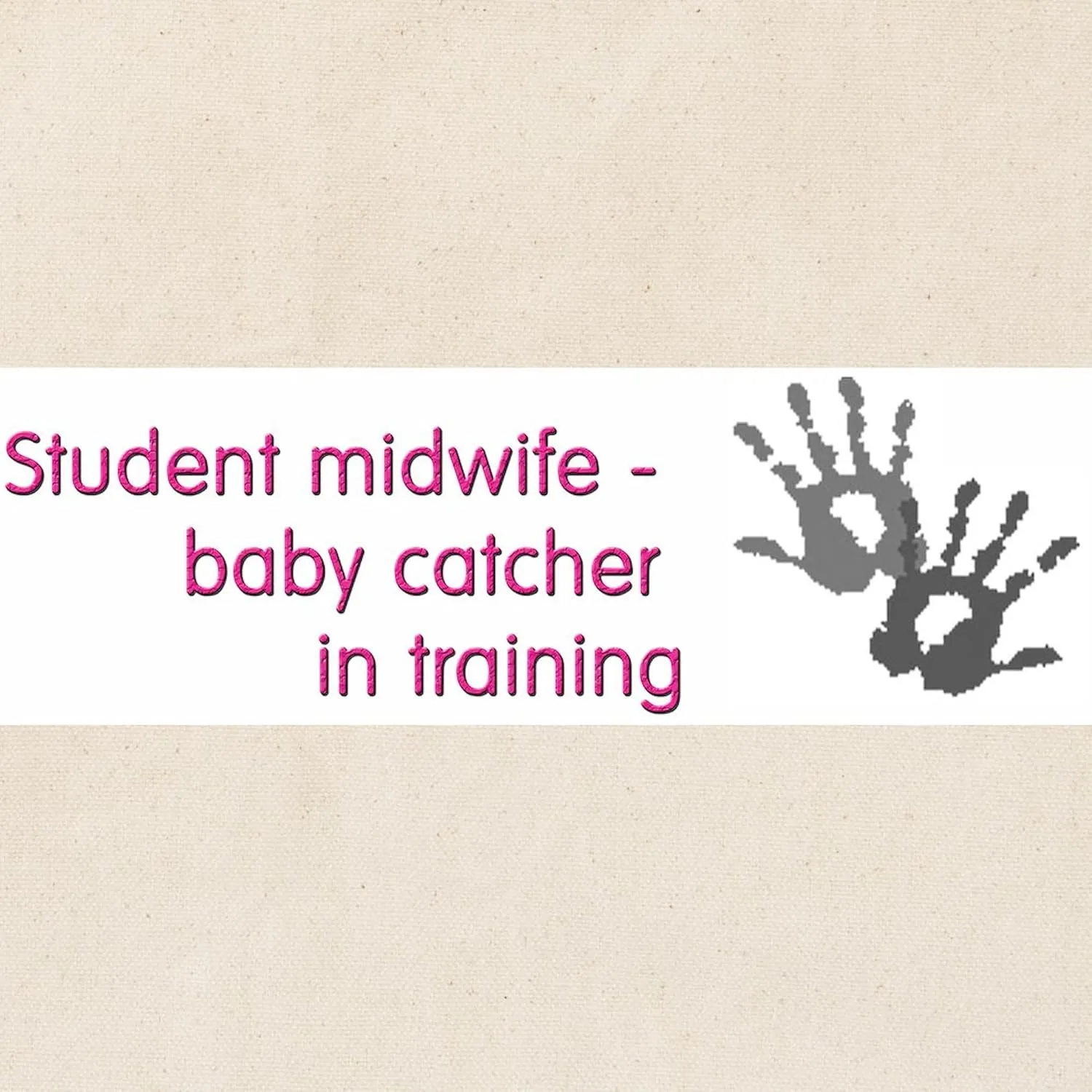 CafePress Student Midwife Tote Natural Canvas Tote Bag, Reusable Shopping Bag