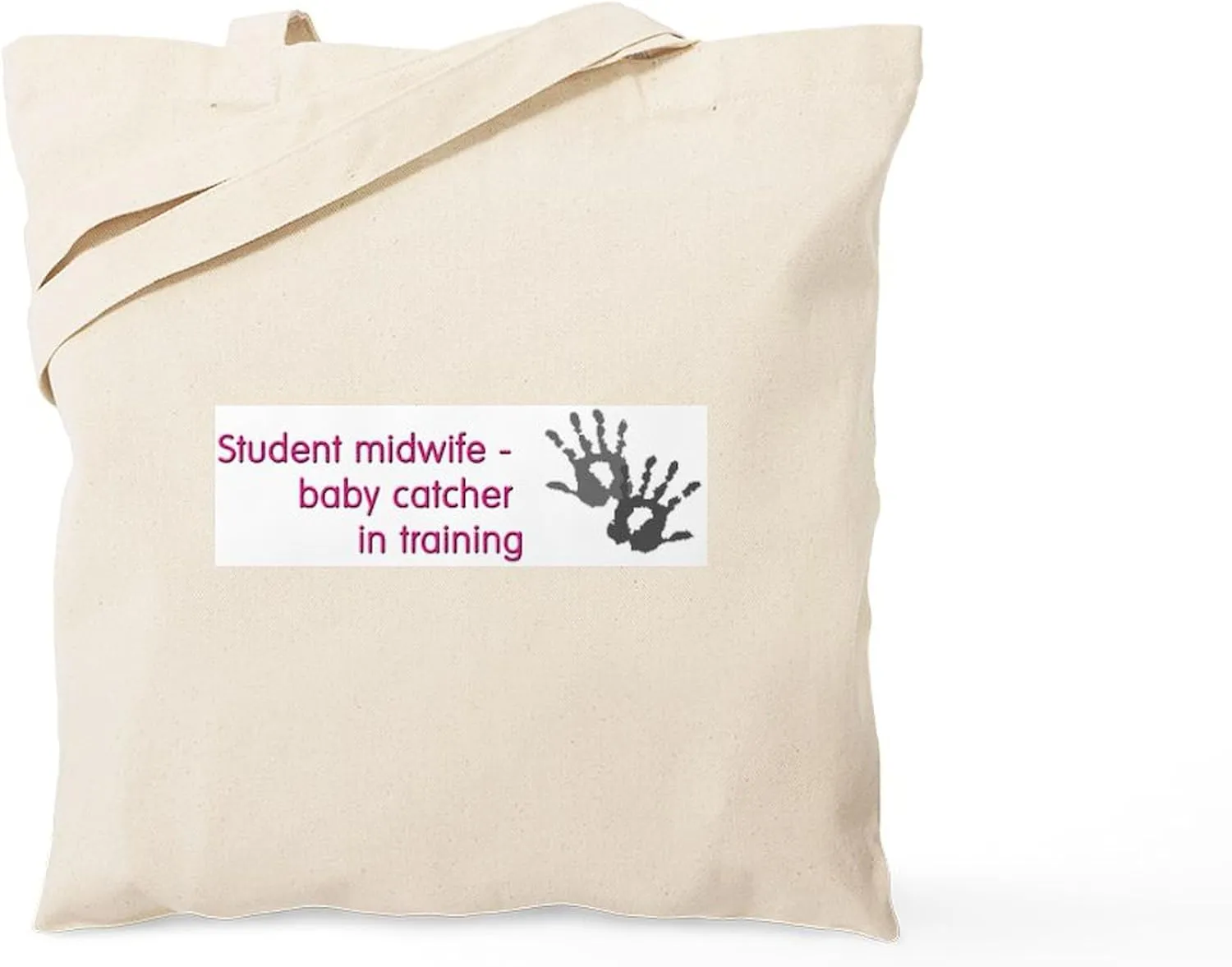 CafePress Student Midwife Tote Natural Canvas Tote Bag, Reusable Shopping Bag