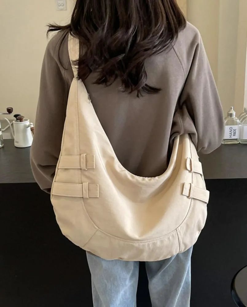 Canvas Crossbody Bag for Women Large Shoulder Tote Handbags Work Handbag Casual Hobo Purse
