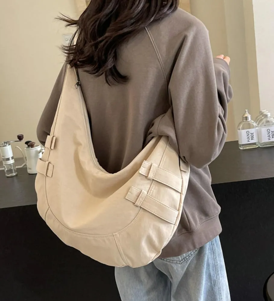 Canvas Crossbody Bag for Women Large Shoulder Tote Handbags Work Handbag Casual Hobo Purse