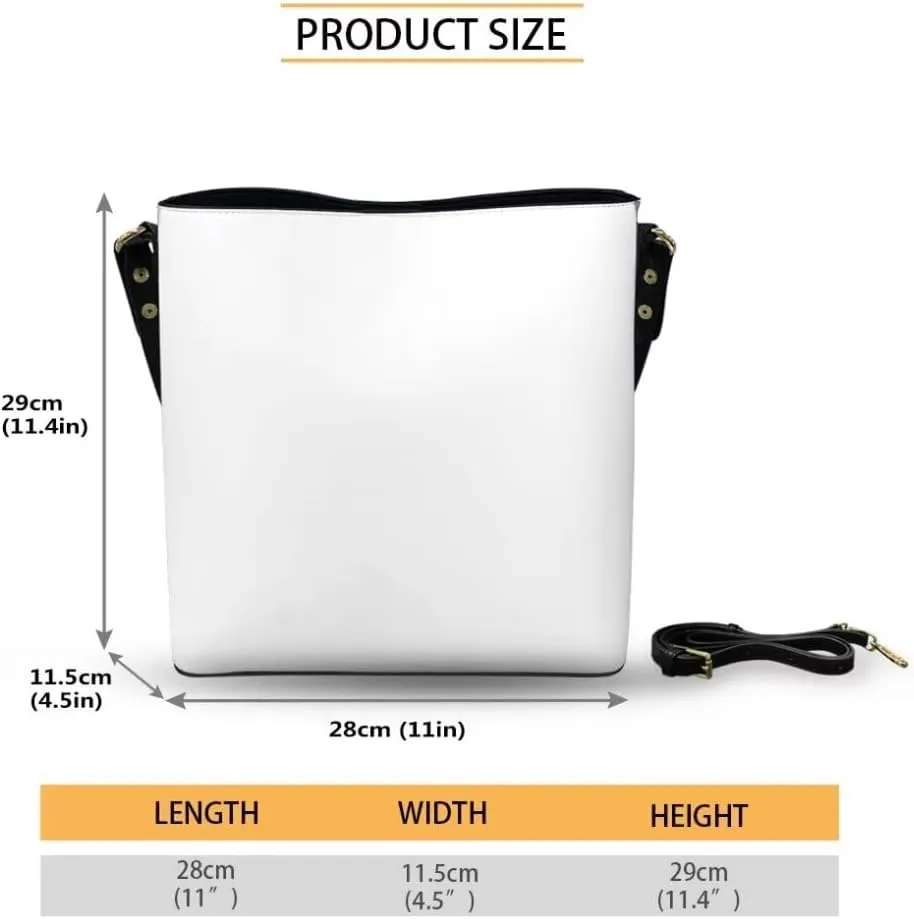 Christmas Leather Bucket Bags for Women Lady Shopping Hobo Bags Classic Shoulder Purses Handbag Crossbody Bag