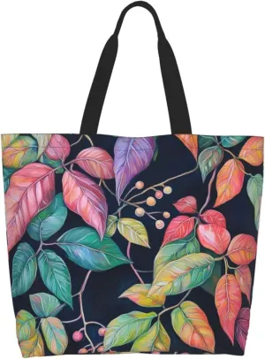 close-up Golden Retriever face print Reusable Shoulder Bags Large Casual Tote Bag Shopping Grocery grocery bag