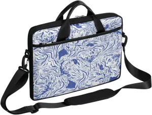 Colorful Hand Drawn Boho Laptop Shoulder Messenger Bag Waterproof Laptop Briefcase with Handle and Padded Strap Case Sleeve