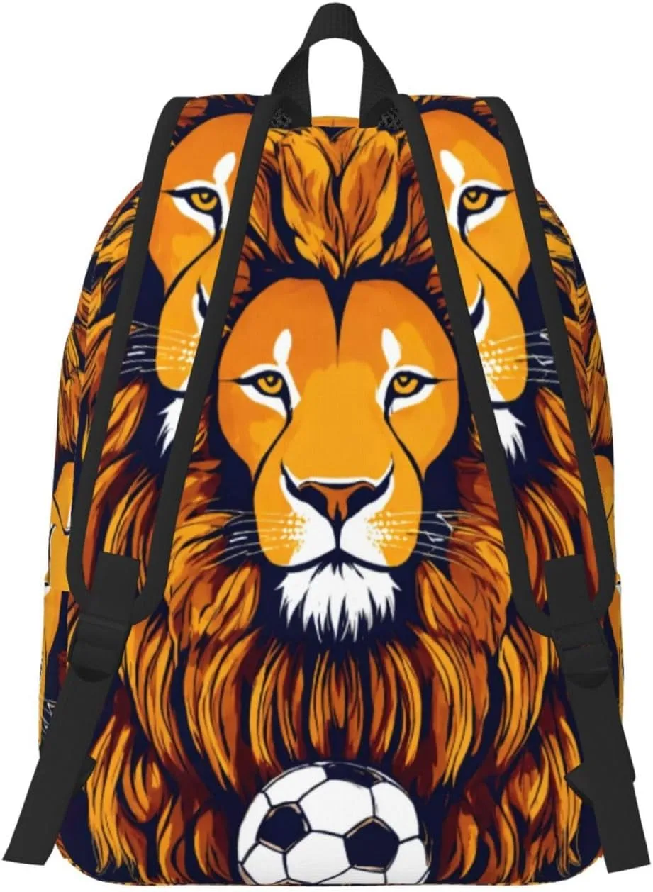 Cool Lion print Hiking Backpack Casual Daypack Outdoor Travel Backpacks Bookbag for Men Women Adult