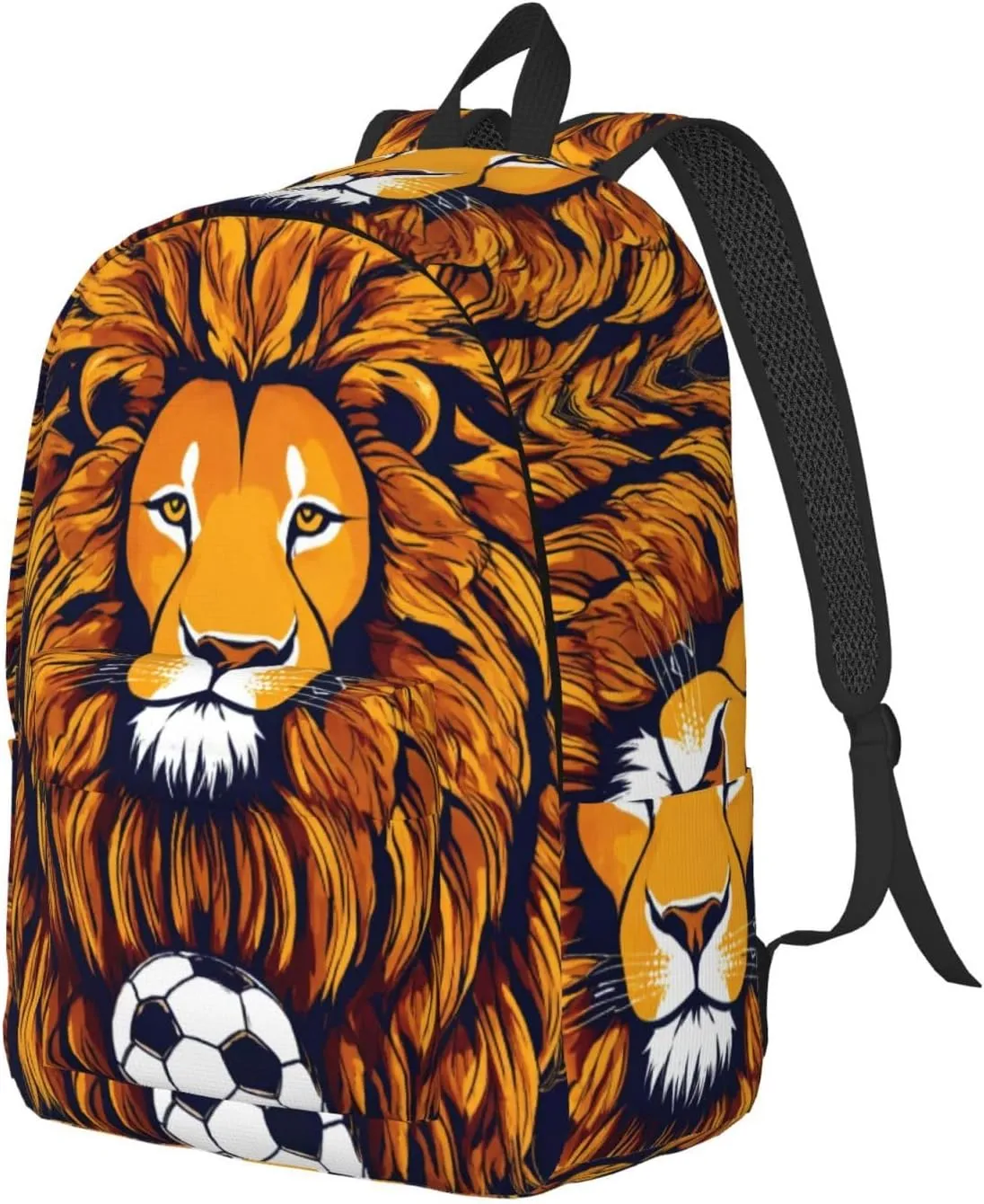 Cool Lion print Hiking Backpack Casual Daypack Outdoor Travel Backpacks Bookbag for Men Women Adult