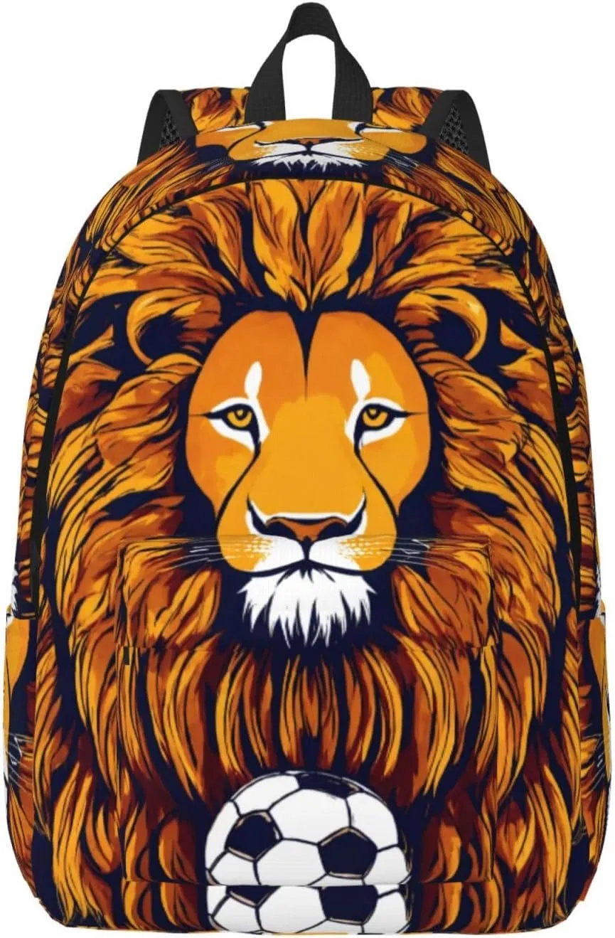 Cool Lion print Hiking Backpack Casual Daypack Outdoor Travel Backpacks Bookbag for Men Women Adult