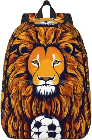 Cool Lion print Hiking Backpack Casual Daypack Outdoor Travel Backpacks Bookbag for Men Women Adult