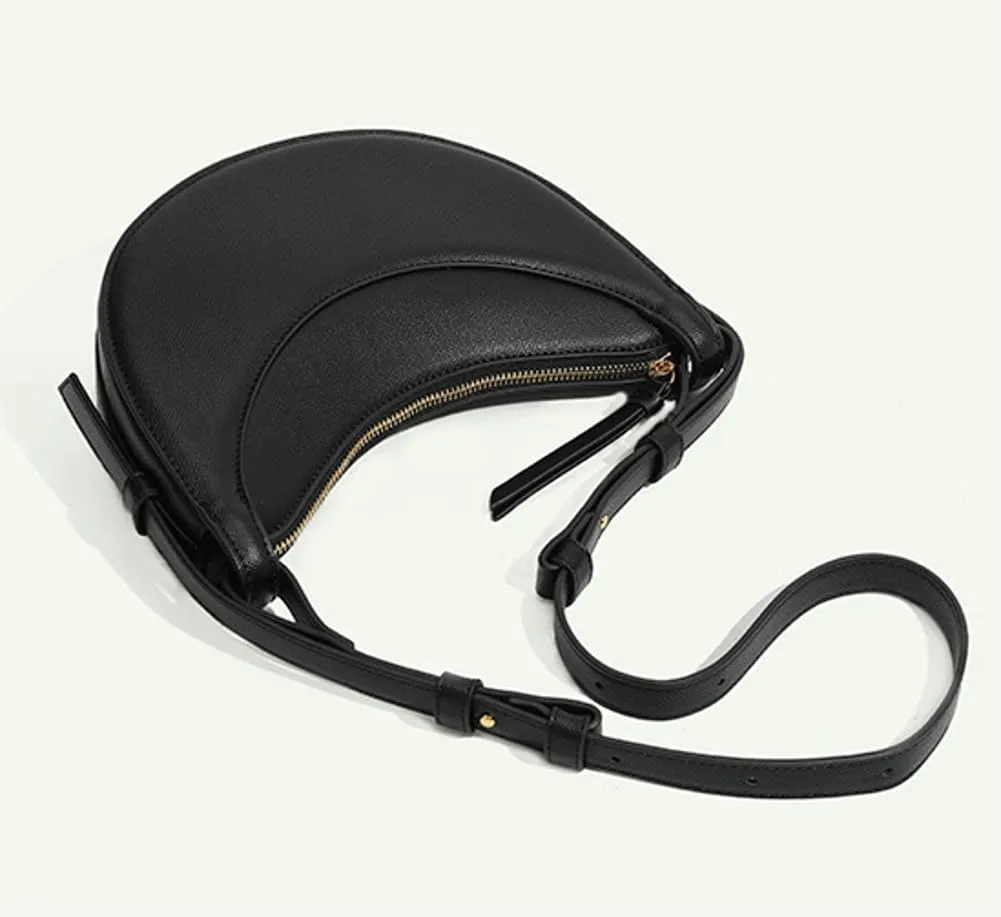 Crescent Hobo Handbags for Women Leather Shoulder Bag Fashion Dumpling Hobo Bags Sling Crossbody Bag Cute Purse 2024