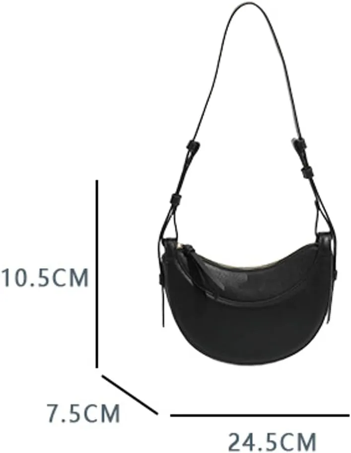 Crescent Hobo Handbags for Women Leather Shoulder Bag Fashion Dumpling Hobo Bags Sling Crossbody Bag Cute Purse 2024
