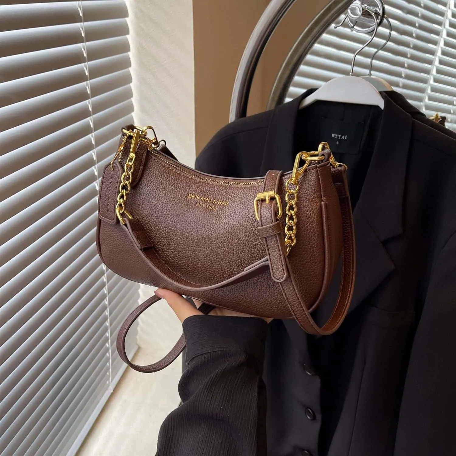 Crossbody Bags for Women Trendy Crescent Shoulder Underarm Small Purse Retro Classic Hobo Clutch Handbag Fashion Y2K