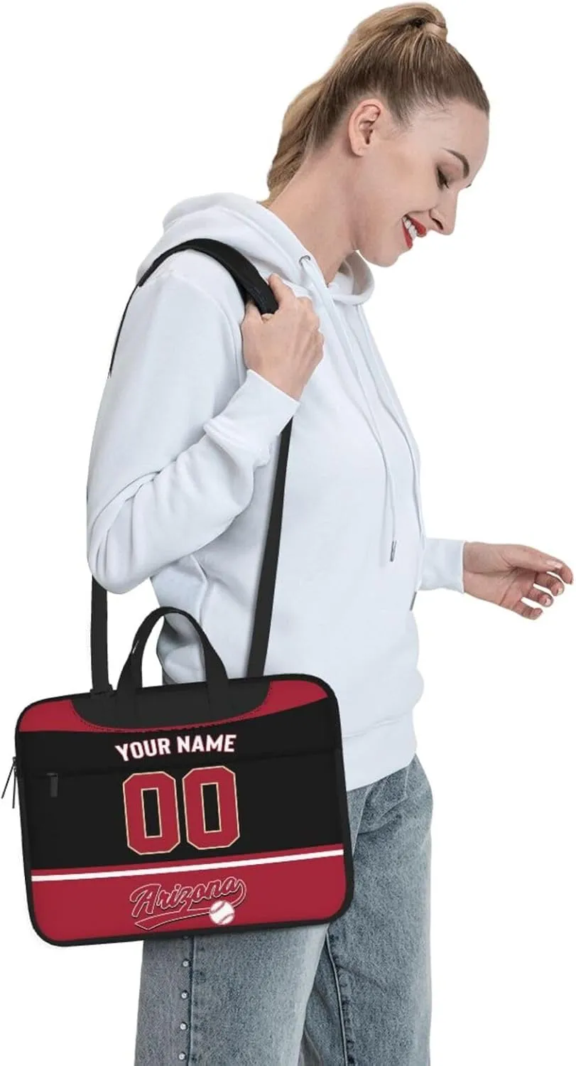 Custom Laptop Bag Baseball Fans Gifts Custom City Classic Laptop Shoulder Bag Briefcase Protective Messenger Bag