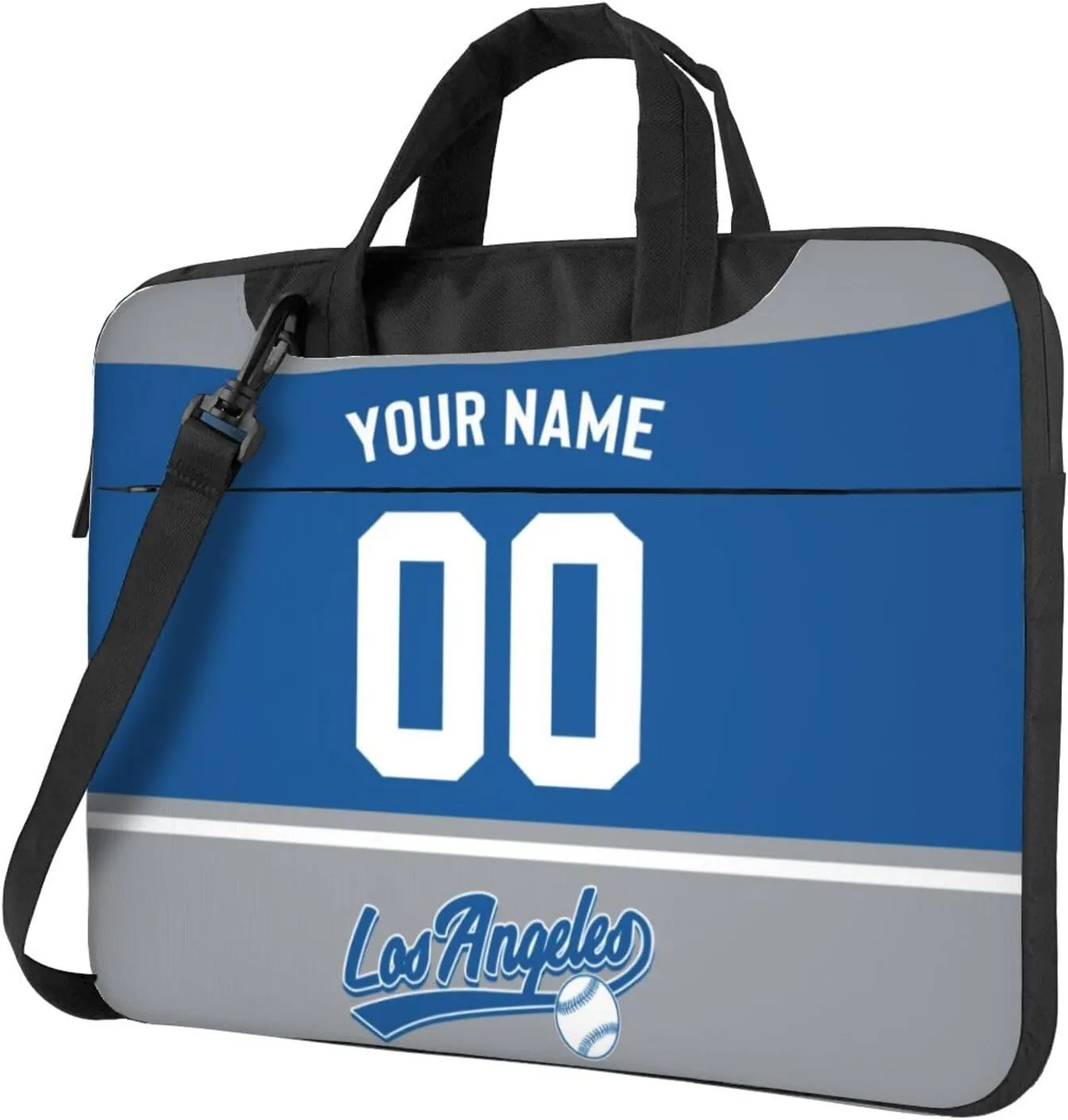 Custom Laptop Bag Baseball Fans Gifts Custom City Classic Laptop Shoulder Bag Briefcase Protective Messenger Bag