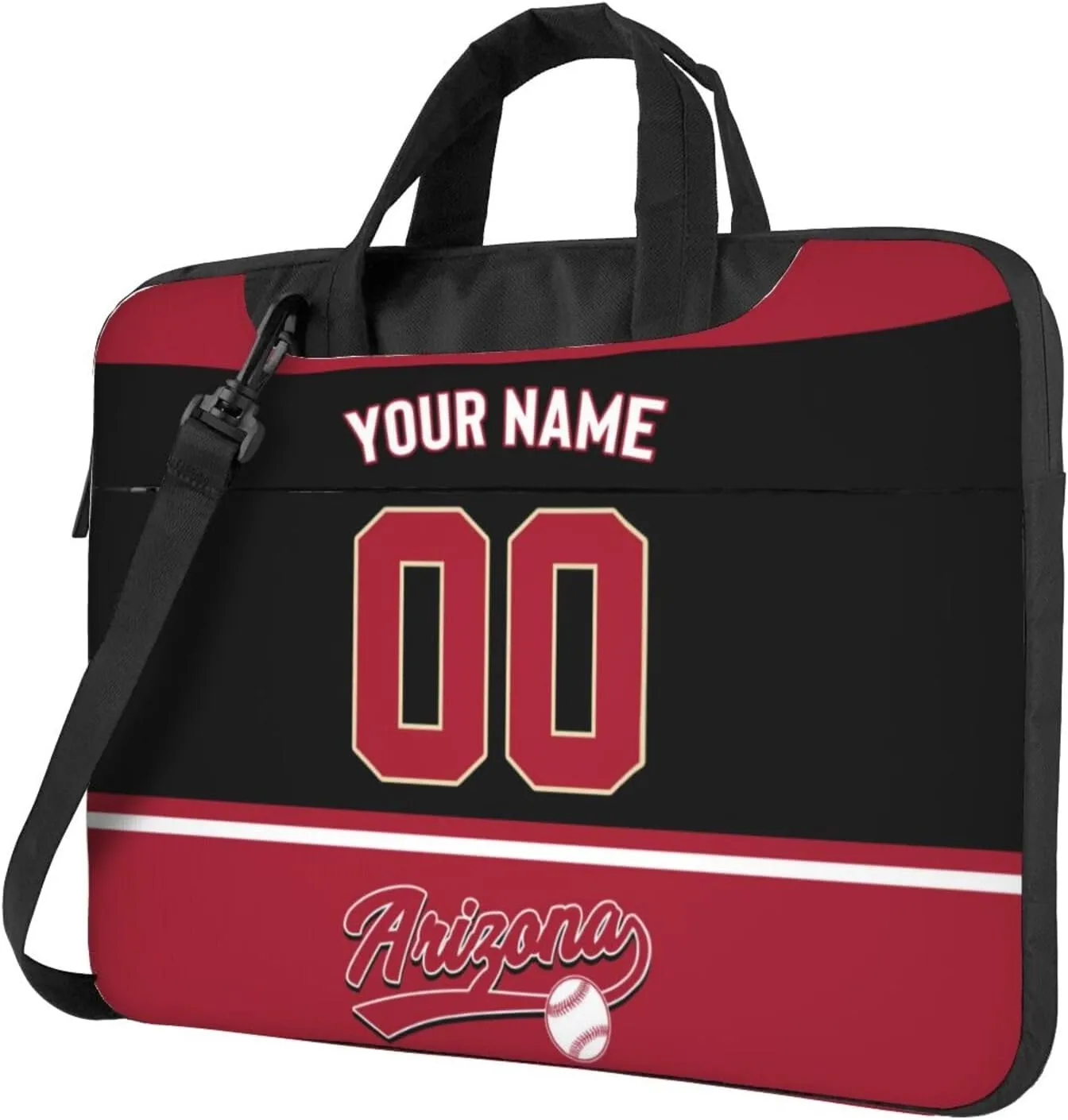 Custom Laptop Bag Baseball Fans Gifts Custom City Classic Laptop Shoulder Bag Briefcase Protective Messenger Bag