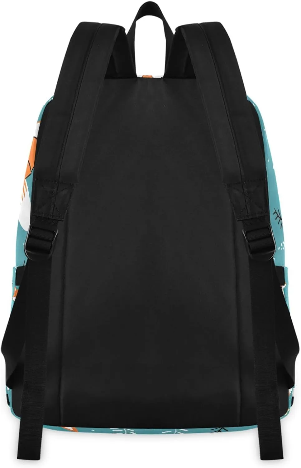 Cute Foxes Bookbag Lunch Box Set Camping Backpack Waterproof, Girls Backpack with Lunchbox, Boy Backpacks Elementary