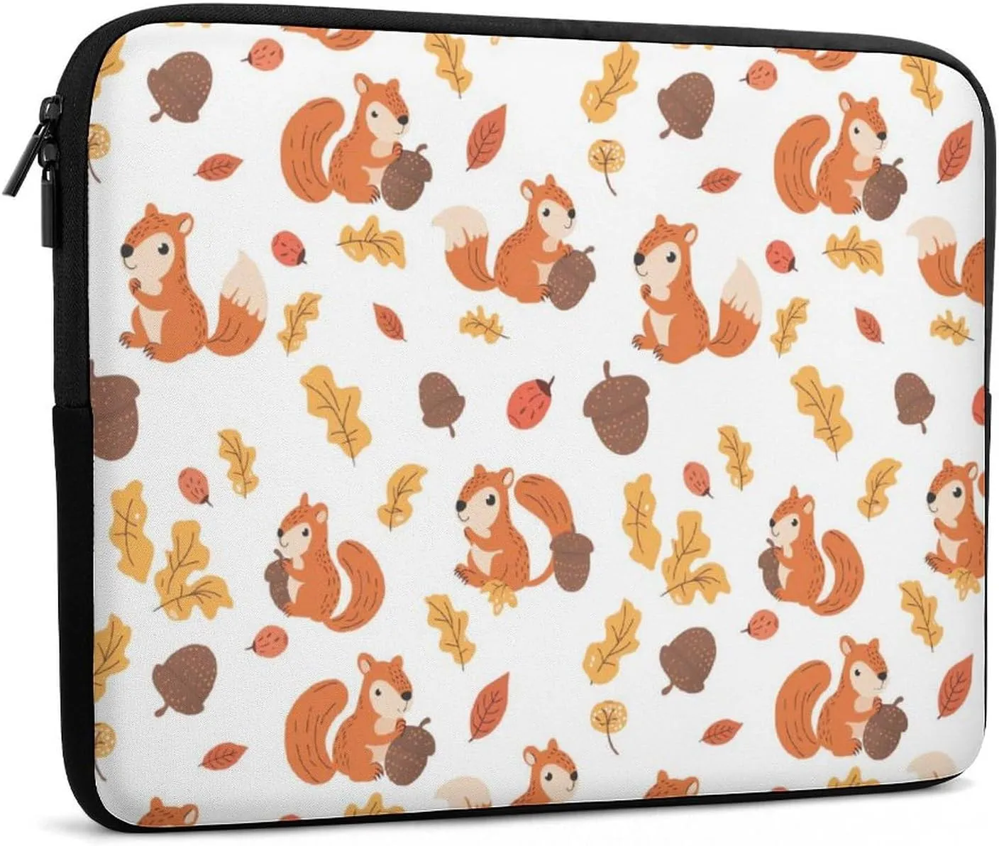 Cute Squirrel Personalized Laptop Bag Business Casual Laptop Cases Slim Computer Bag Briefcase