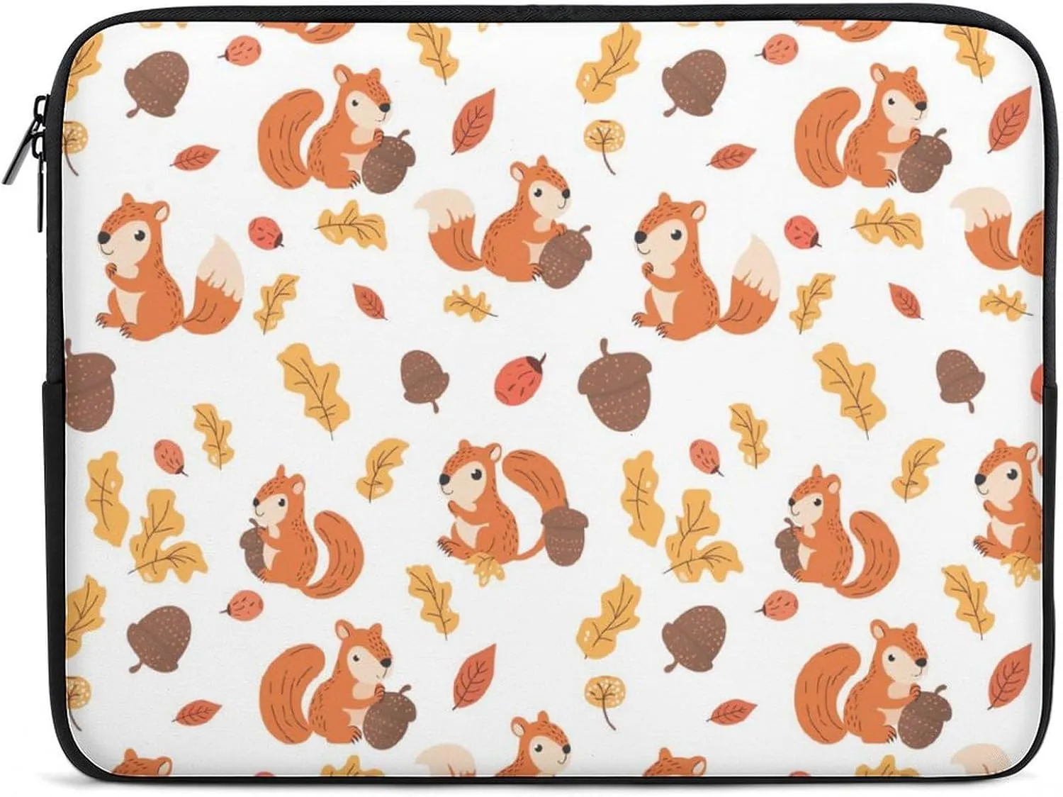 Cute Squirrel Personalized Laptop Bag Business Casual Laptop Cases Slim Computer Bag Briefcase
