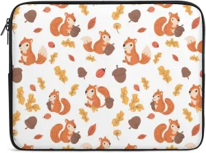 Cute Squirrel Personalized Laptop Bag Business Casual Laptop Cases Slim Computer Bag Briefcase