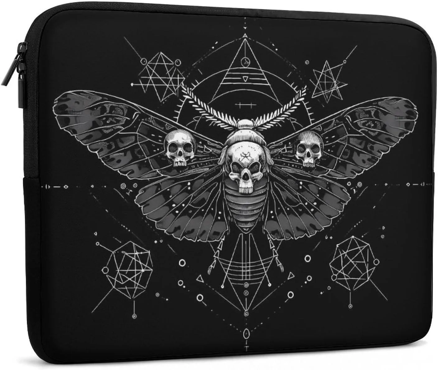 Death Moth Personalized Laptop Bag Business Casual Laptop Cases Slim Computer Bag Briefcase