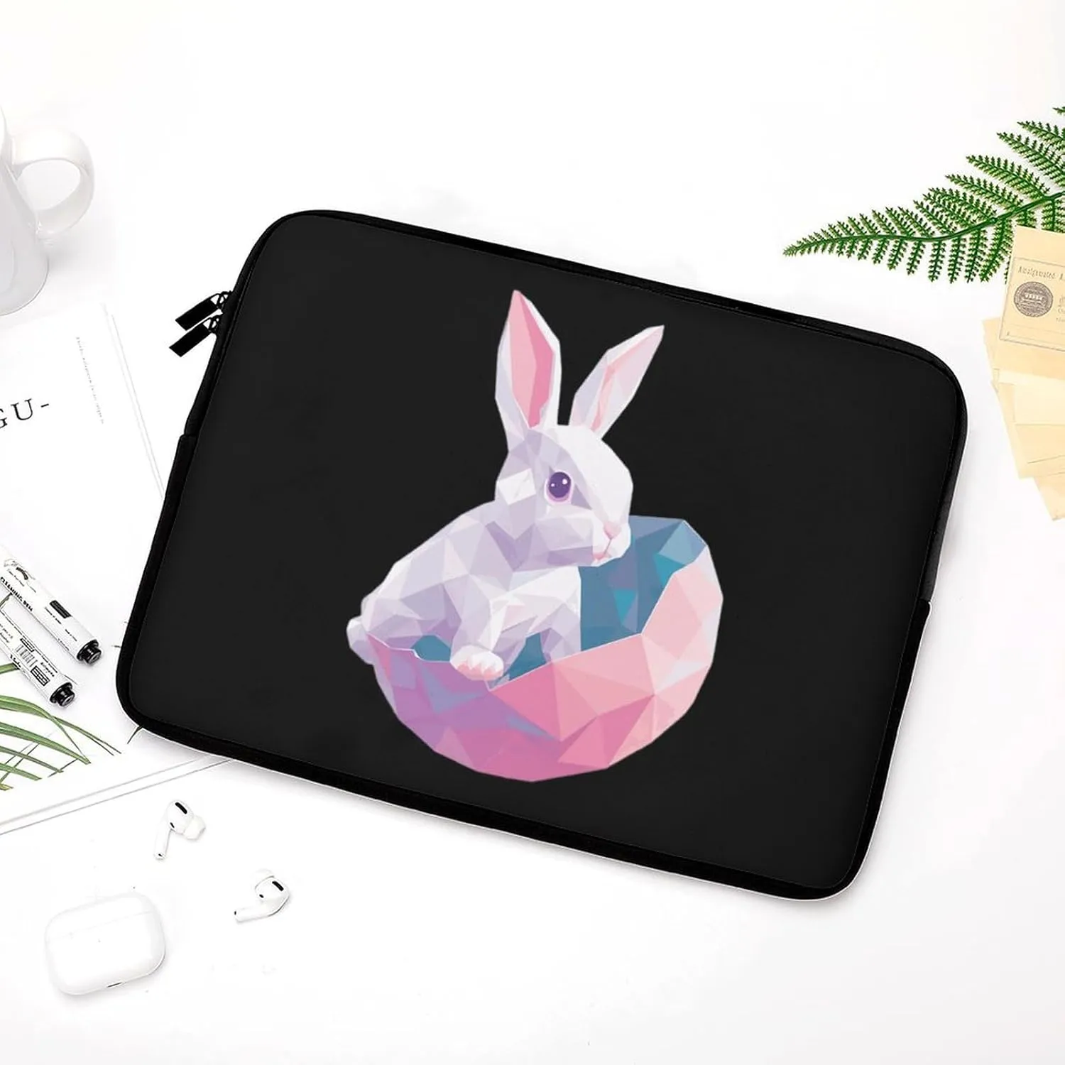 Easter Bunnies Personalized Laptop Bag Business Casual Laptop Cases Slim Computer Bag Briefcase