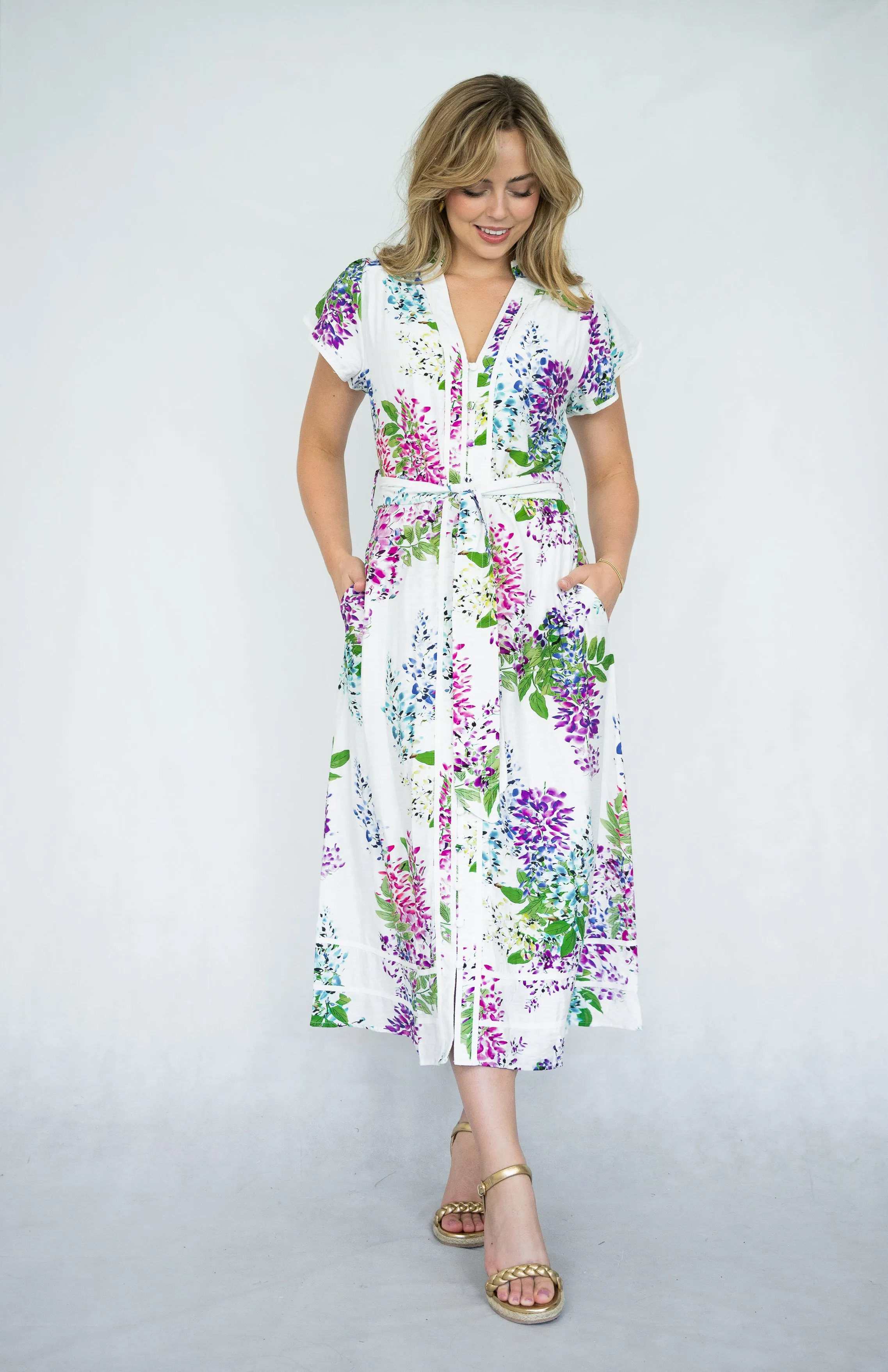 Elsa Dress  | White Floral