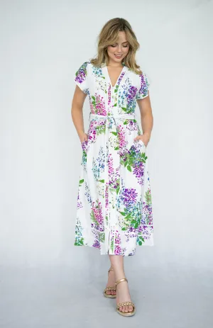 Elsa Dress  | White Floral