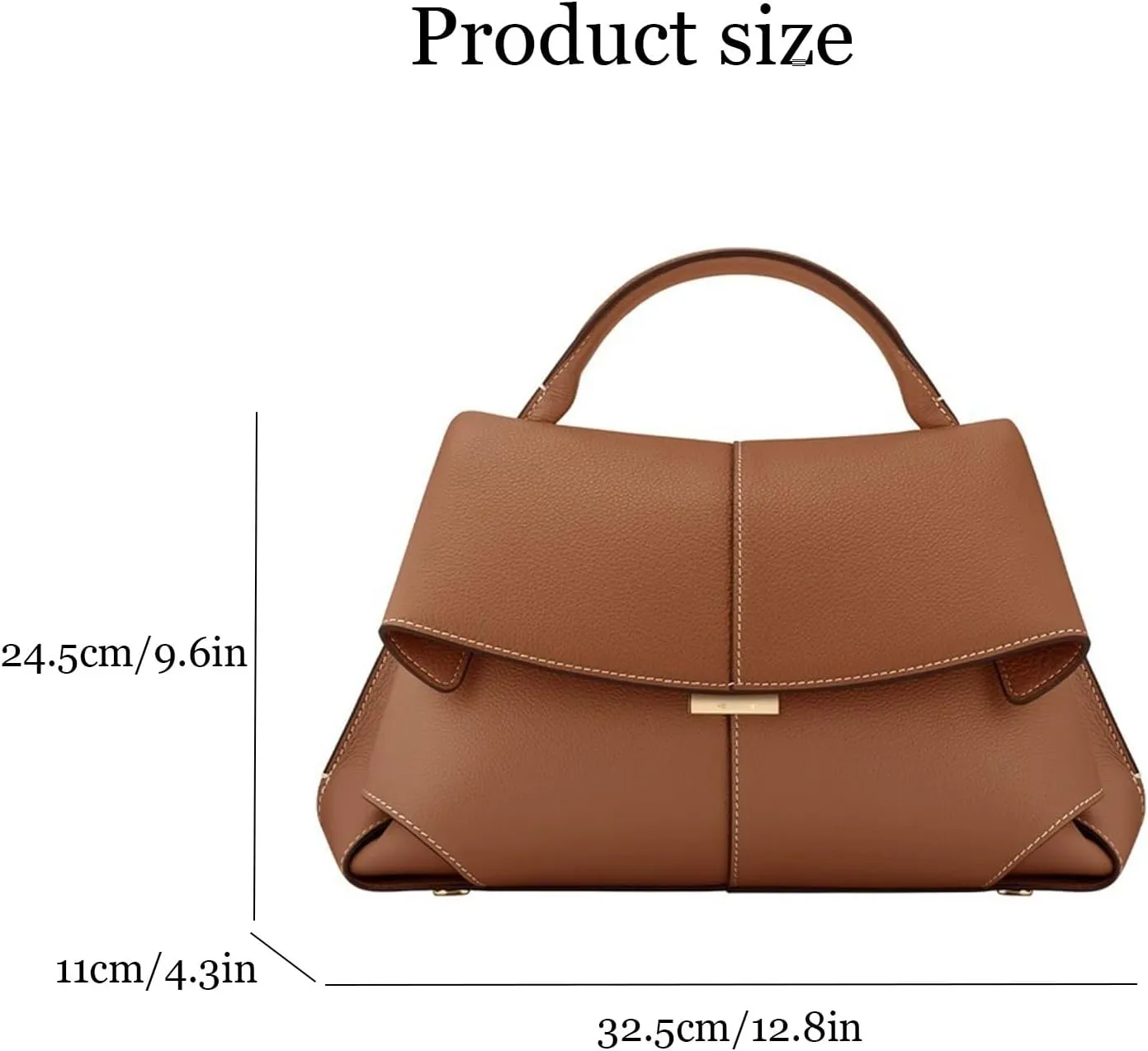 Fashion Leather Handbag for Women, Top Handle Bag, Designer Crossbody, Classic Hobo Purse with Adjustable Strap.